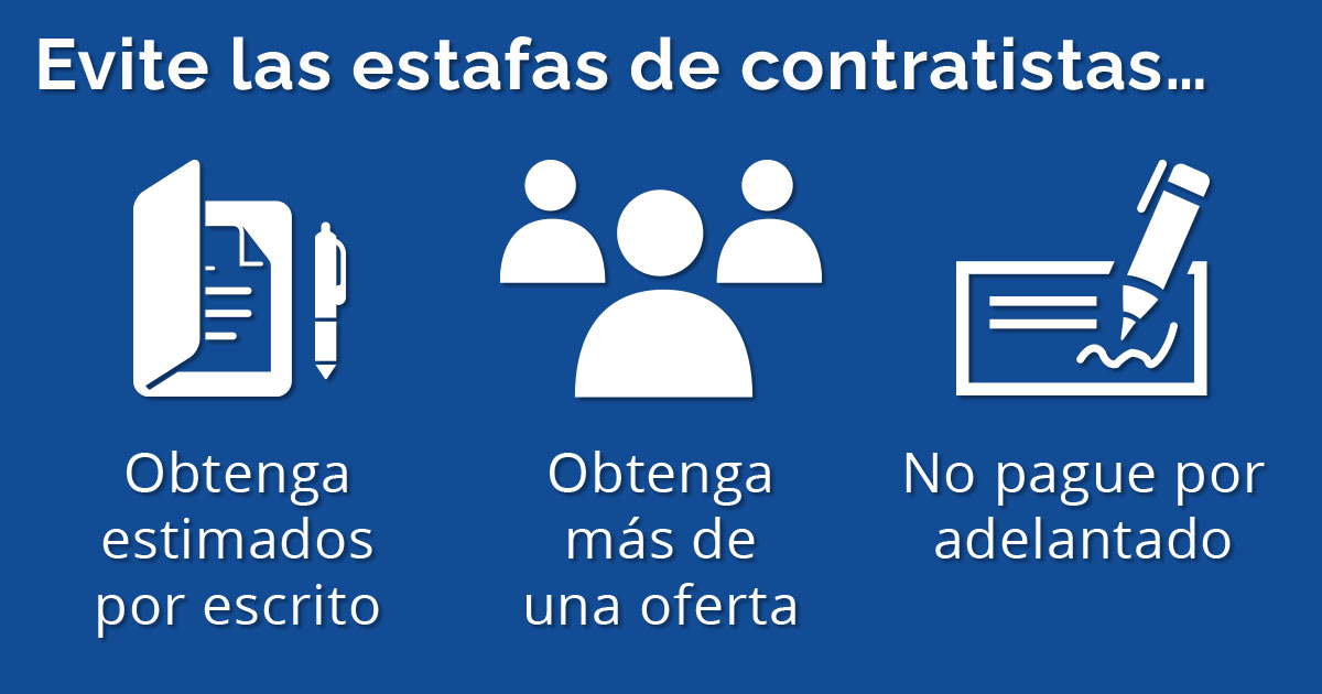 evite las estafas de contratistas