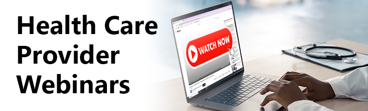 Health care provider webinars