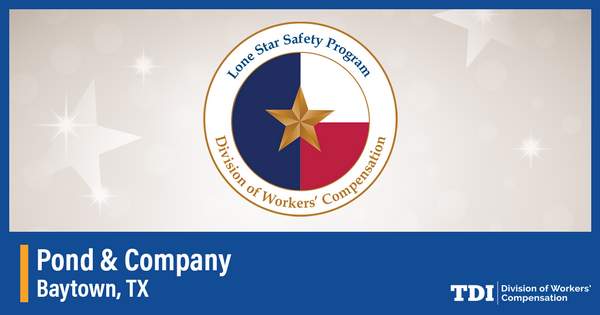 Pond &amp; Company Lone Star Safety Award 