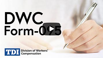 Filling out DWC Form-095