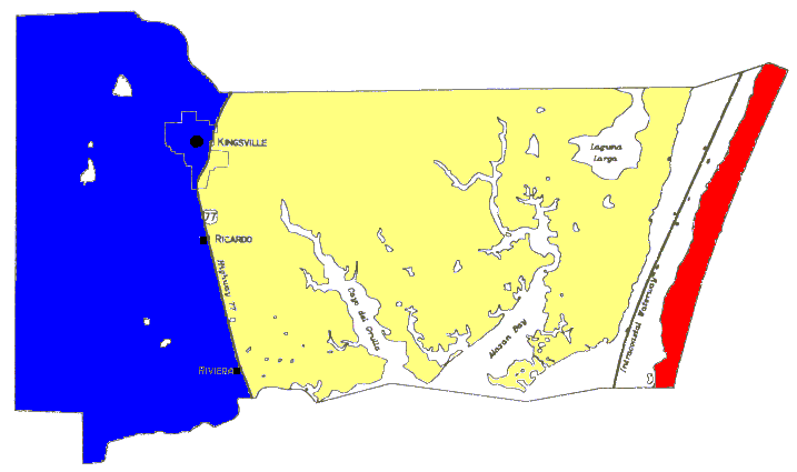 Kleberg County Map