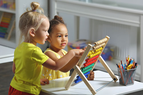 children playing at daycare
