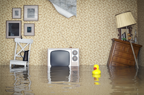 Flooded home