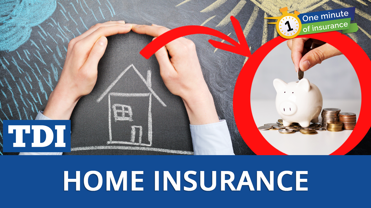 Text on image: Save on home insurance