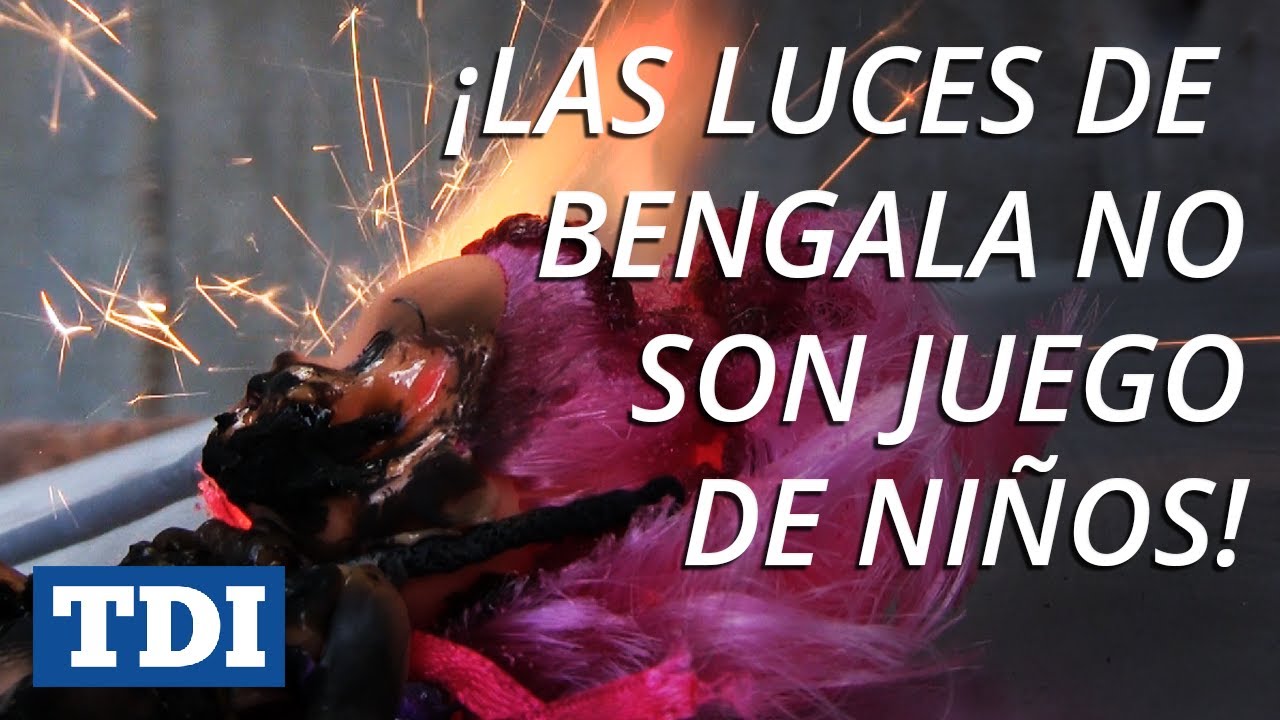 Text: Las luces de Bengala no son juego de ninos!